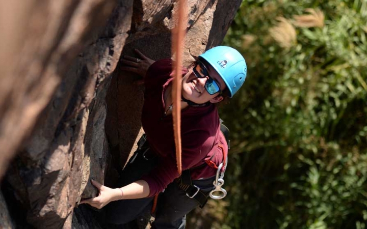 high school rock climbing class texas big bend